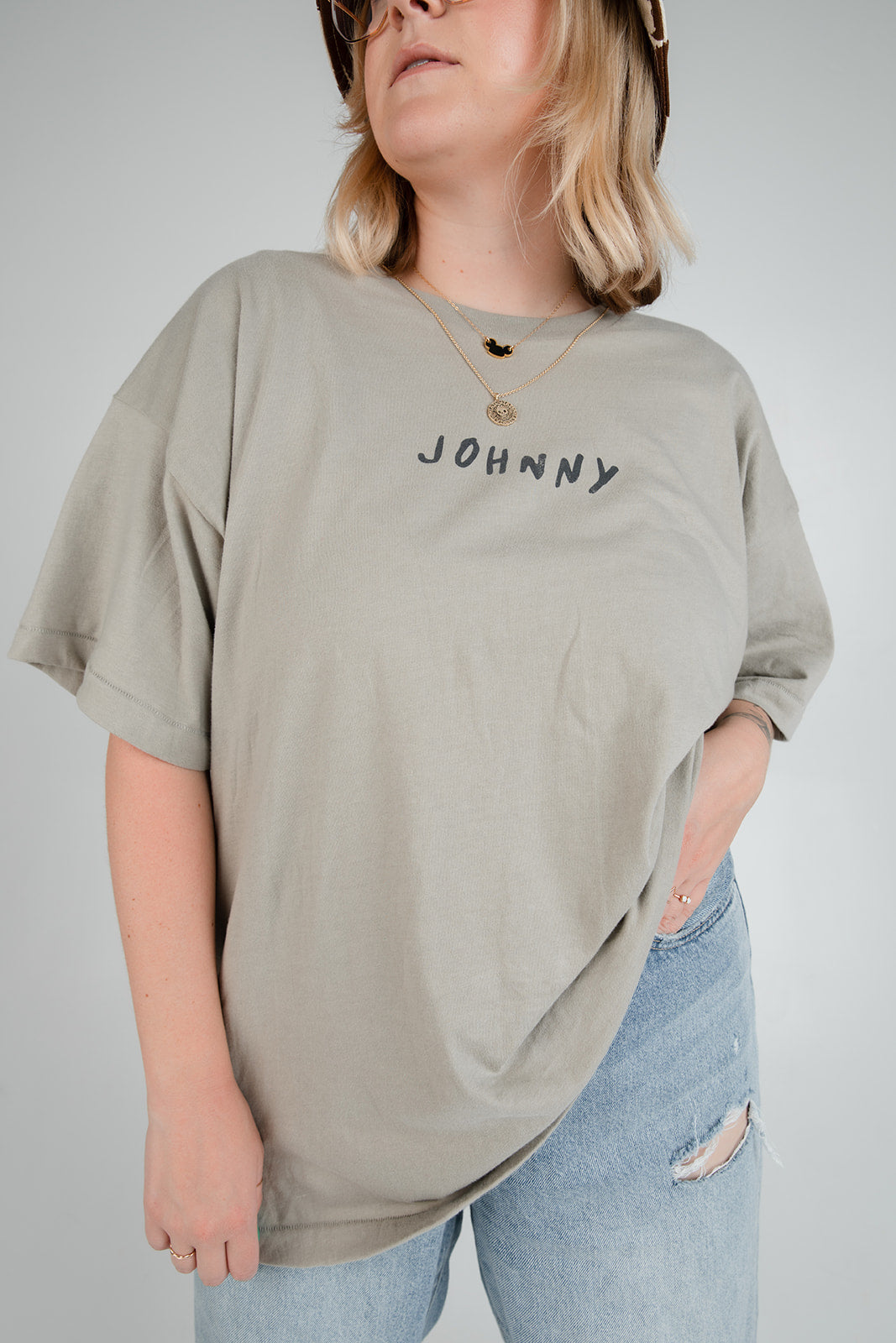 The Johnny Oversized Tee in Sage