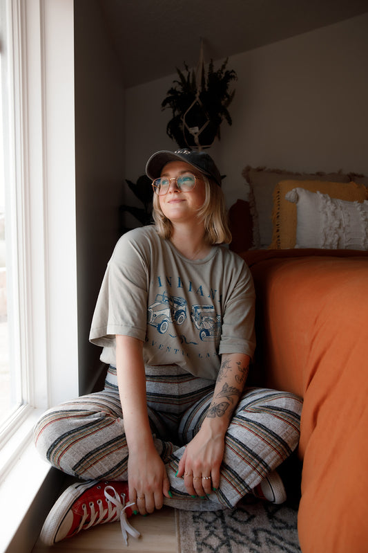 The Indiana Oversized Tee in Sage