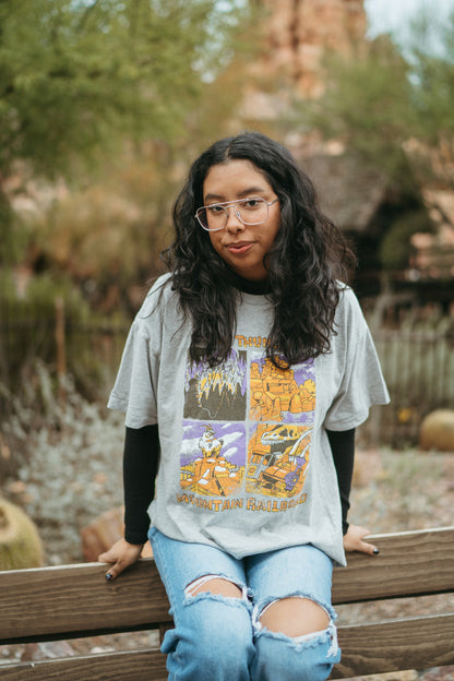 The Thunder Oversized Tee in Heather Grey