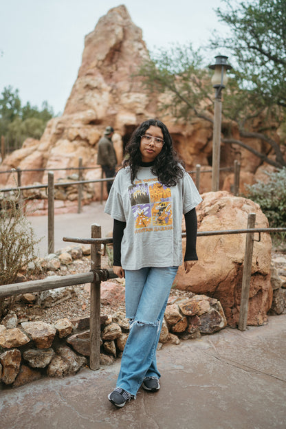 The Thunder Oversized Tee in Heather Grey