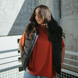 The Basic Oversized Tee in Sienna