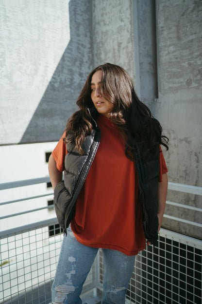 The Basic Oversized Tee in Sienna