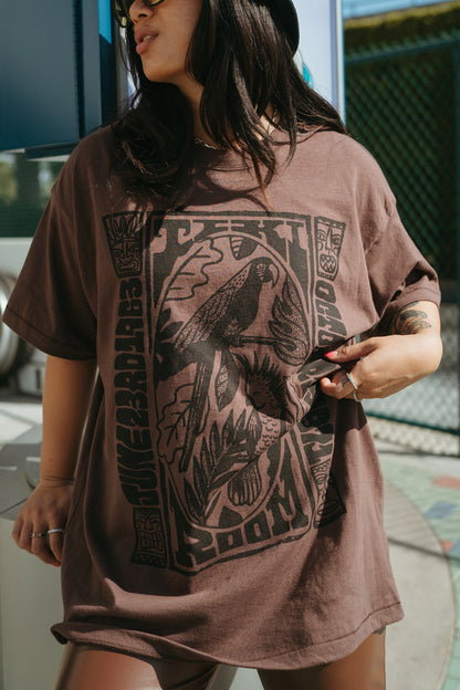 The Tiki Oversized Tee in Mocha