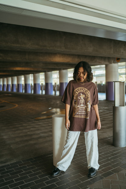 The Pirate Oversized Tee in Mocha