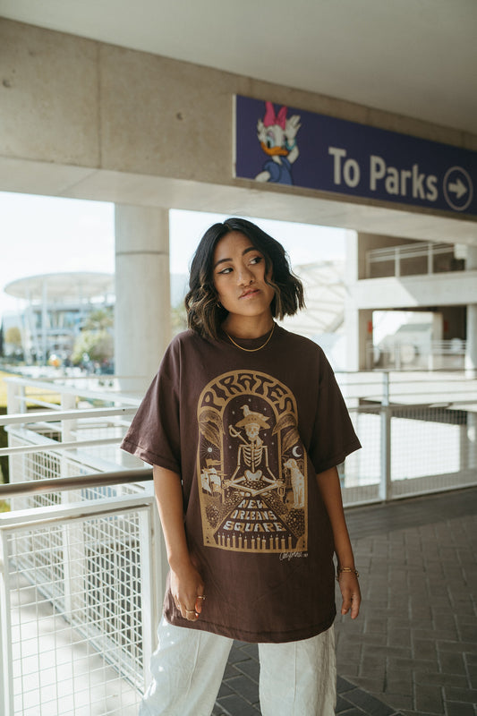 The Pirate Oversized Tee in Mocha