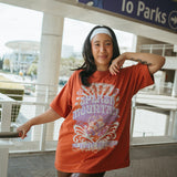 The Splash Oversized Tee in Sienna