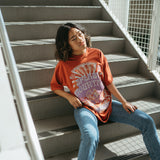 The Splash Oversized Tee in Sienna