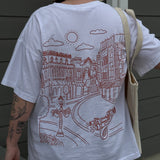 The Main Street Oversized Tee in White