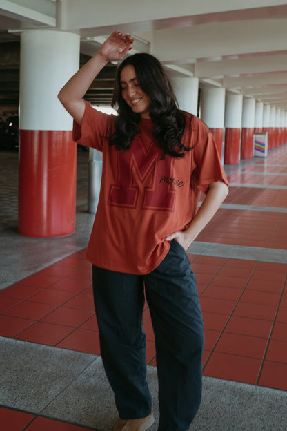 The M Mouse Oversized Tee in Sienna