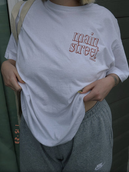 The Main Street Oversized Tee in White