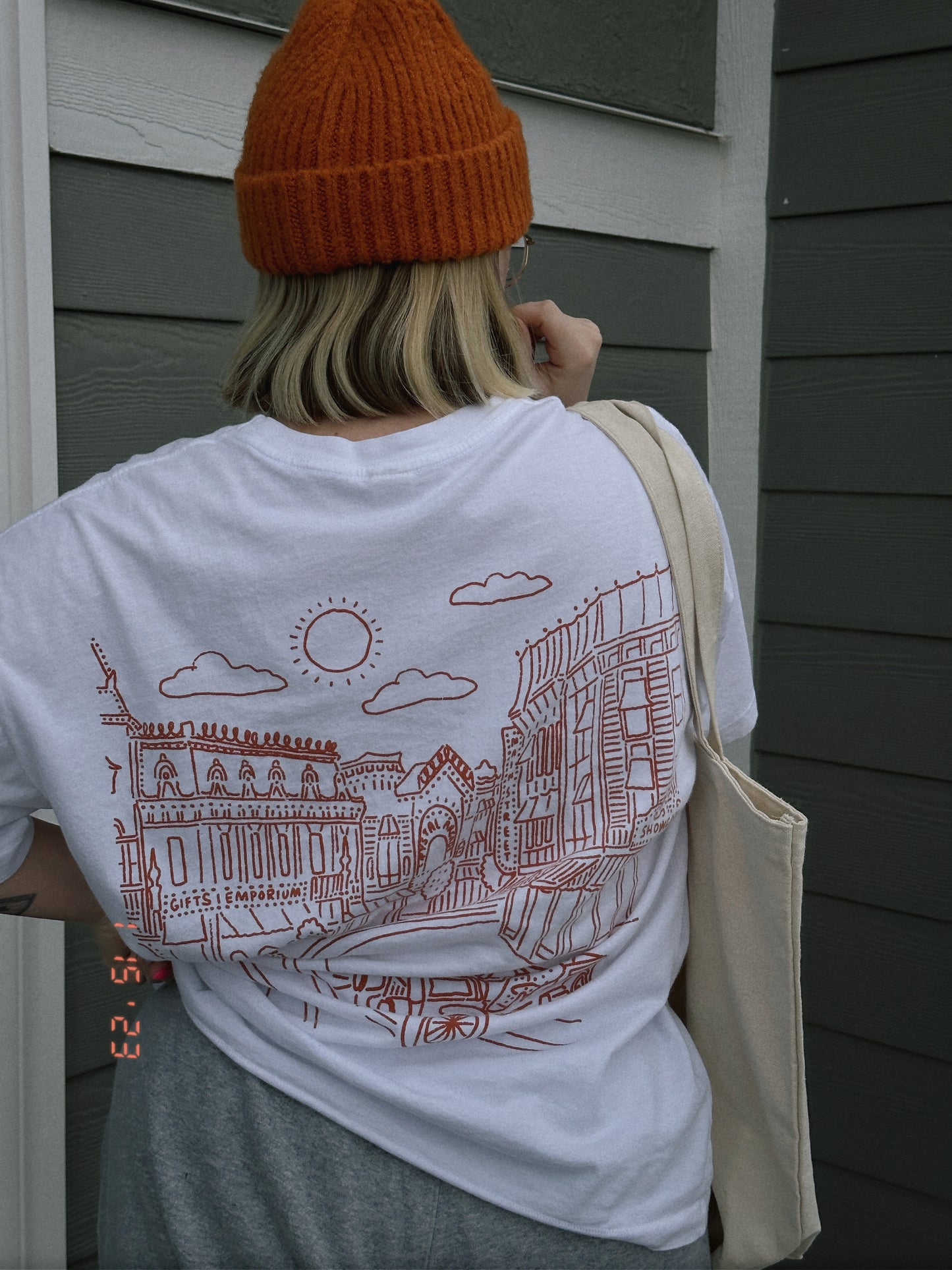 The Main Street Oversized Tee in White (NOT UPDATED STYLE)